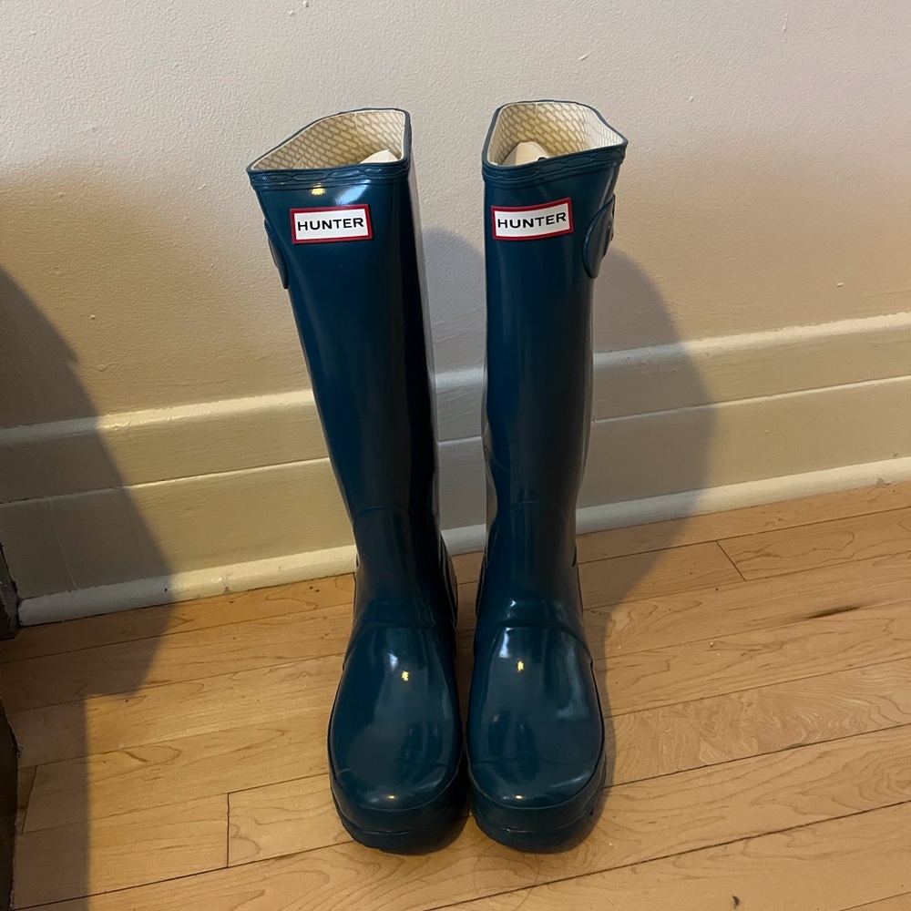 Teal Hunter Rainboots